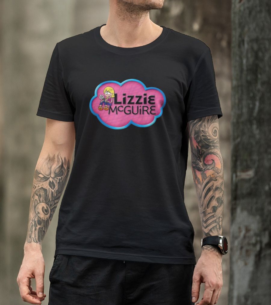 Lizzie McGuire Pink Cloud Cartoon T-Shirt
