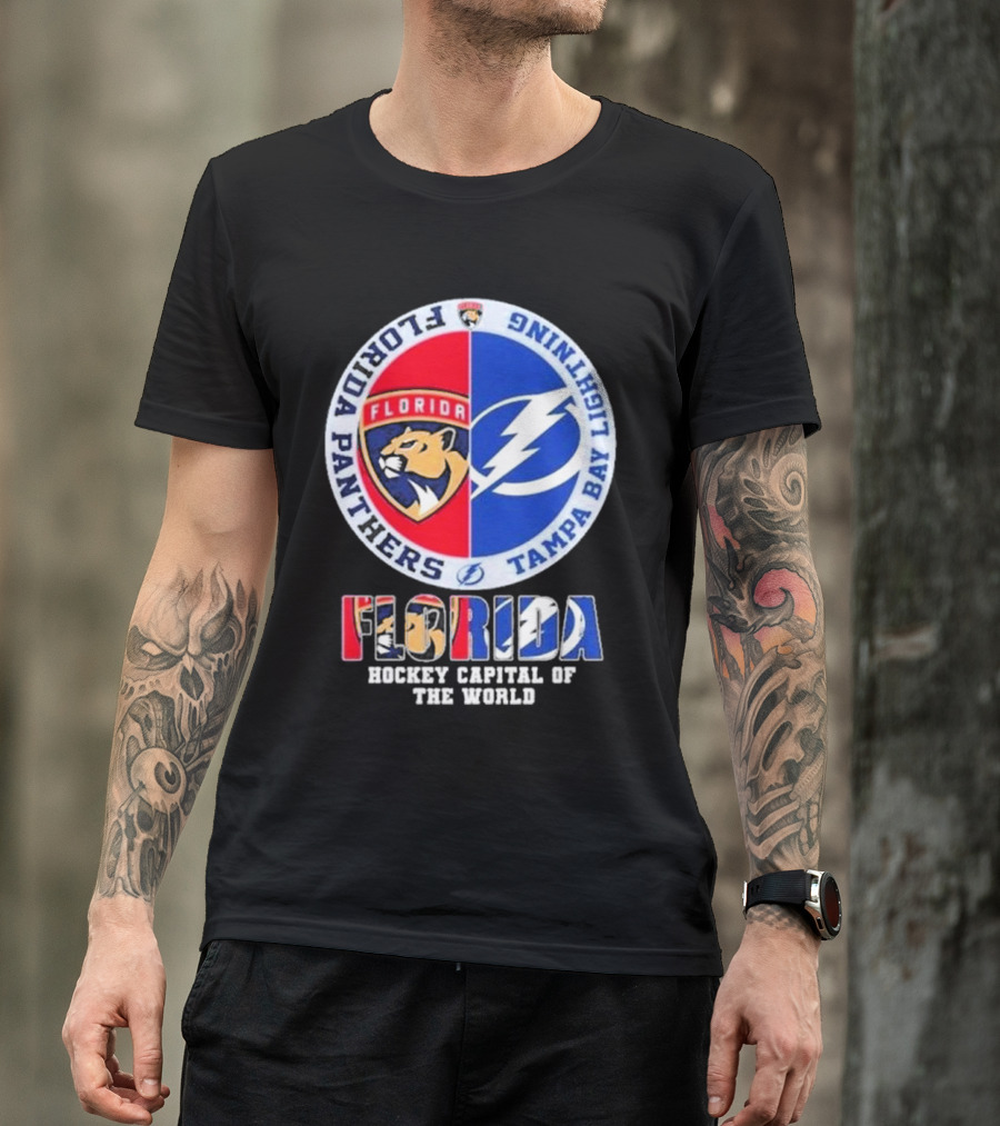 Florida Panthers Tampa Bay Lightning Florida Hockey Capital Of The World T-Shirt