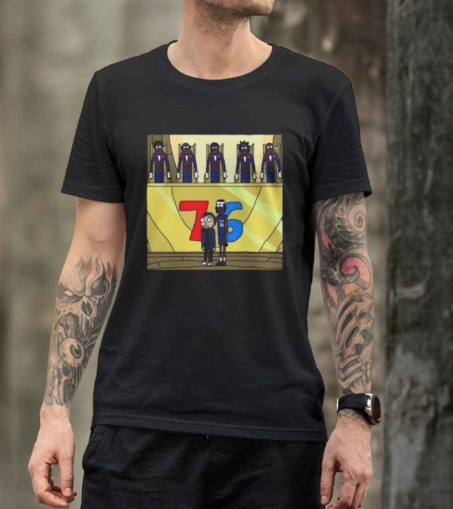 Council Of Rickys And Daryl Morty Sixers 76 T-Shirt