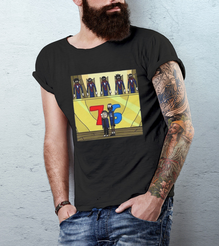 Council Of Rickys And Daryl Morty Sixers 76 T-Shirt