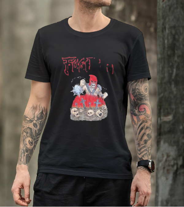 Fugitivetx Mace Guy With Skulls And Crosses T-Shirt