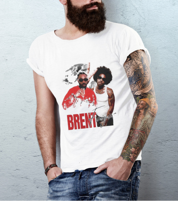 Brent Faiyaz Red Jacket And Tank Top T-Shirt
