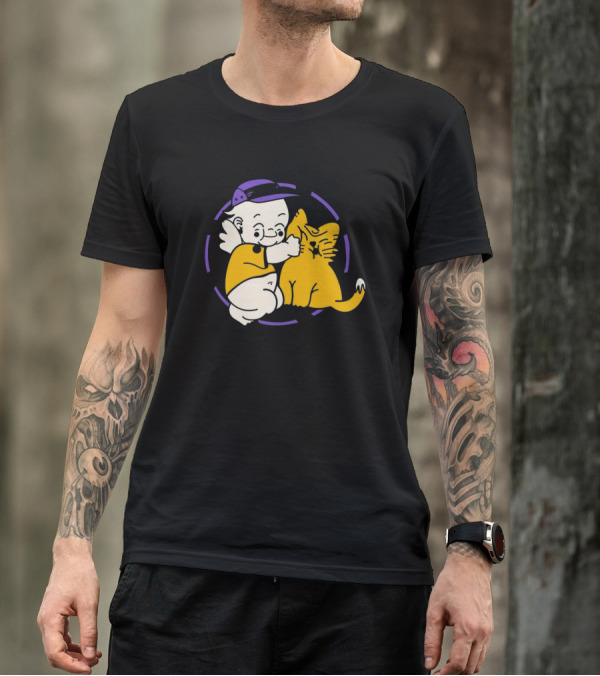 Braindead Flower Garden Urban Kats Barbed Wire Circle T-Shirt