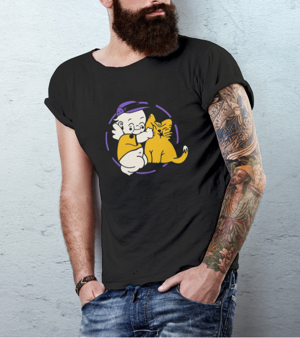 Braindead Flower Garden Urban Kats Barbed Wire Circle T-Shirt