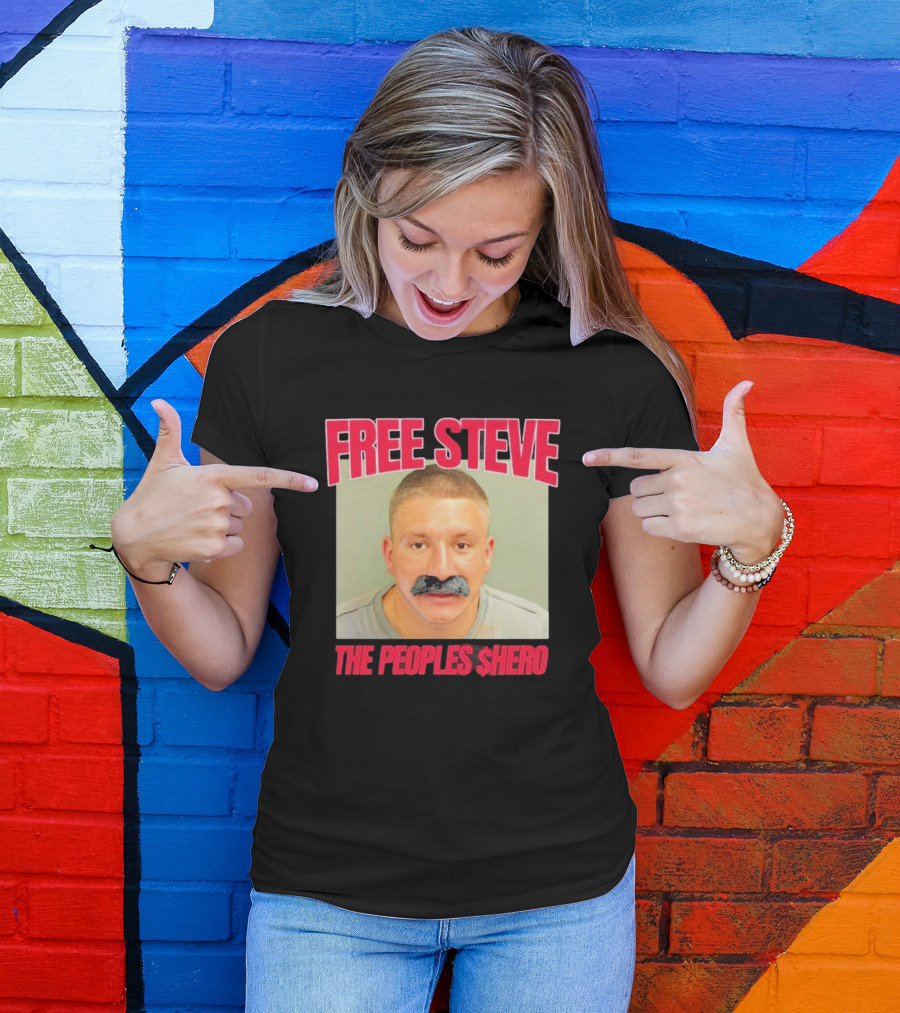 FREE STEVE THE PEOPLE'S $HERO T-Shirt