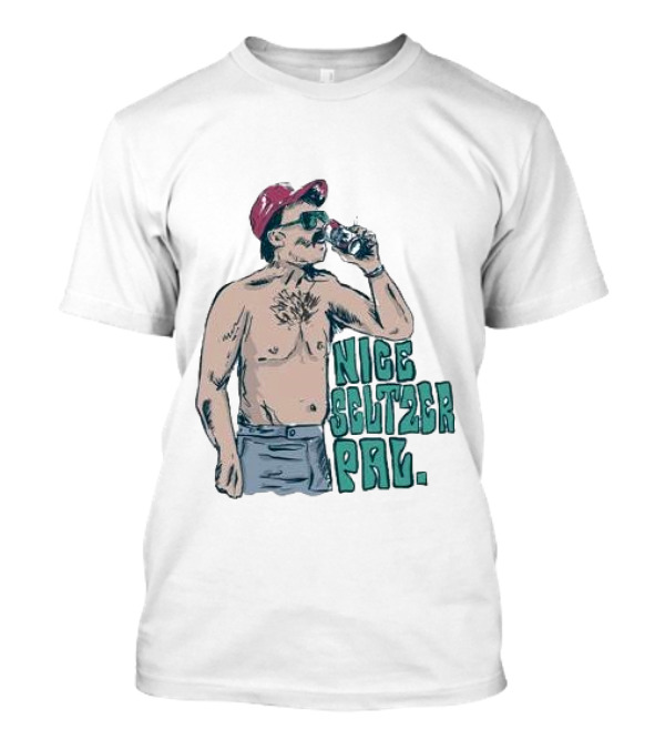 Nice Seltzer Pal Cartoon 4.0 Drinking Refreshing Beverage T-Shirt