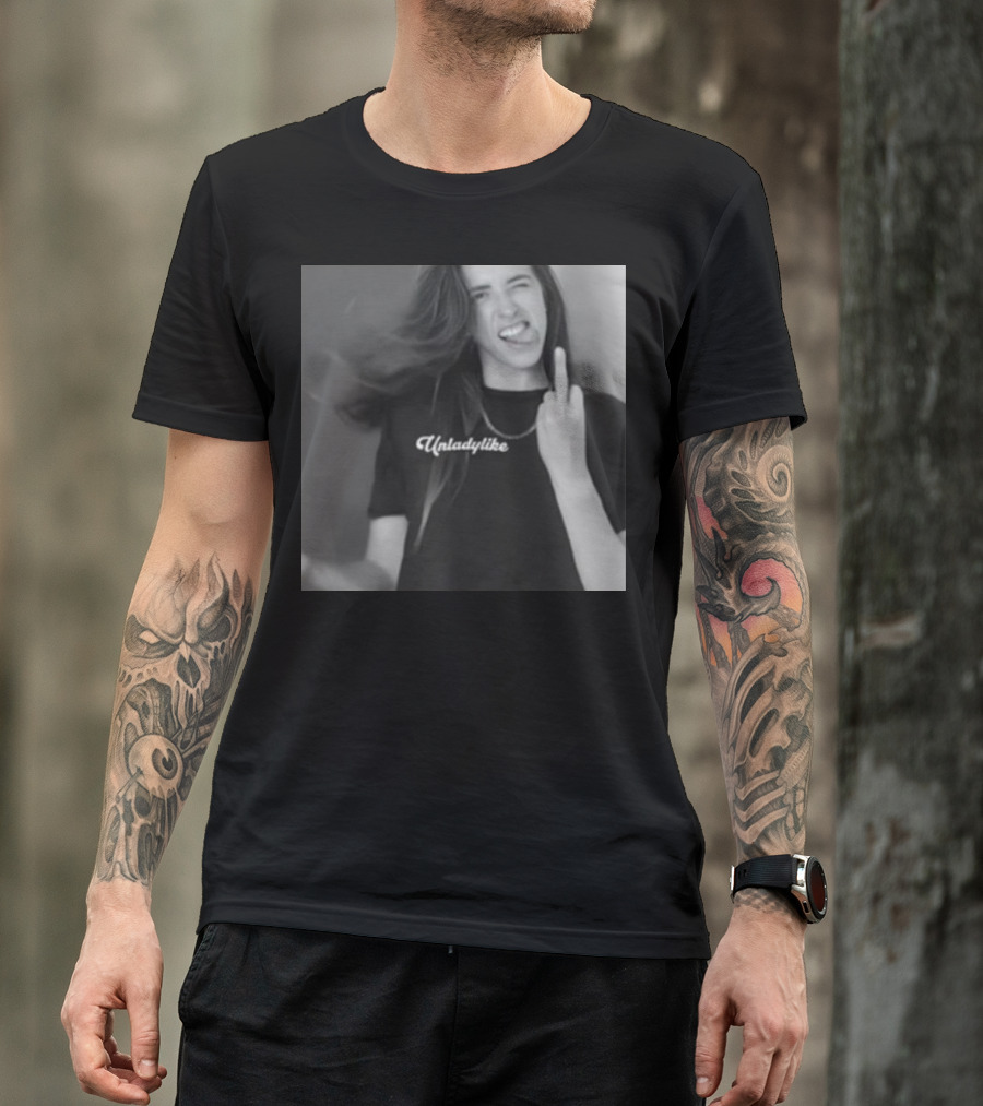 Unladylike X-Rated Rachel Ballinger Shirt Middle Finger Gesture T-Shirt