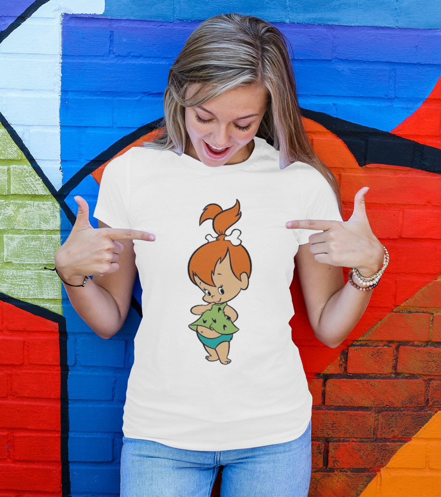 Originalkid Hanna Barbera Pebbles Flintstone Iconic Character T-Shirt