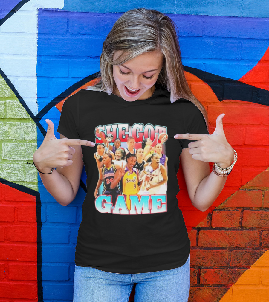 She Got Game Basketball Legends T-Shirt