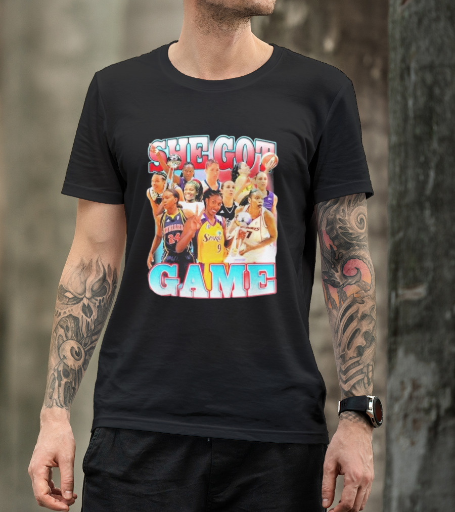 She Got Game Basketball Legends T-Shirt