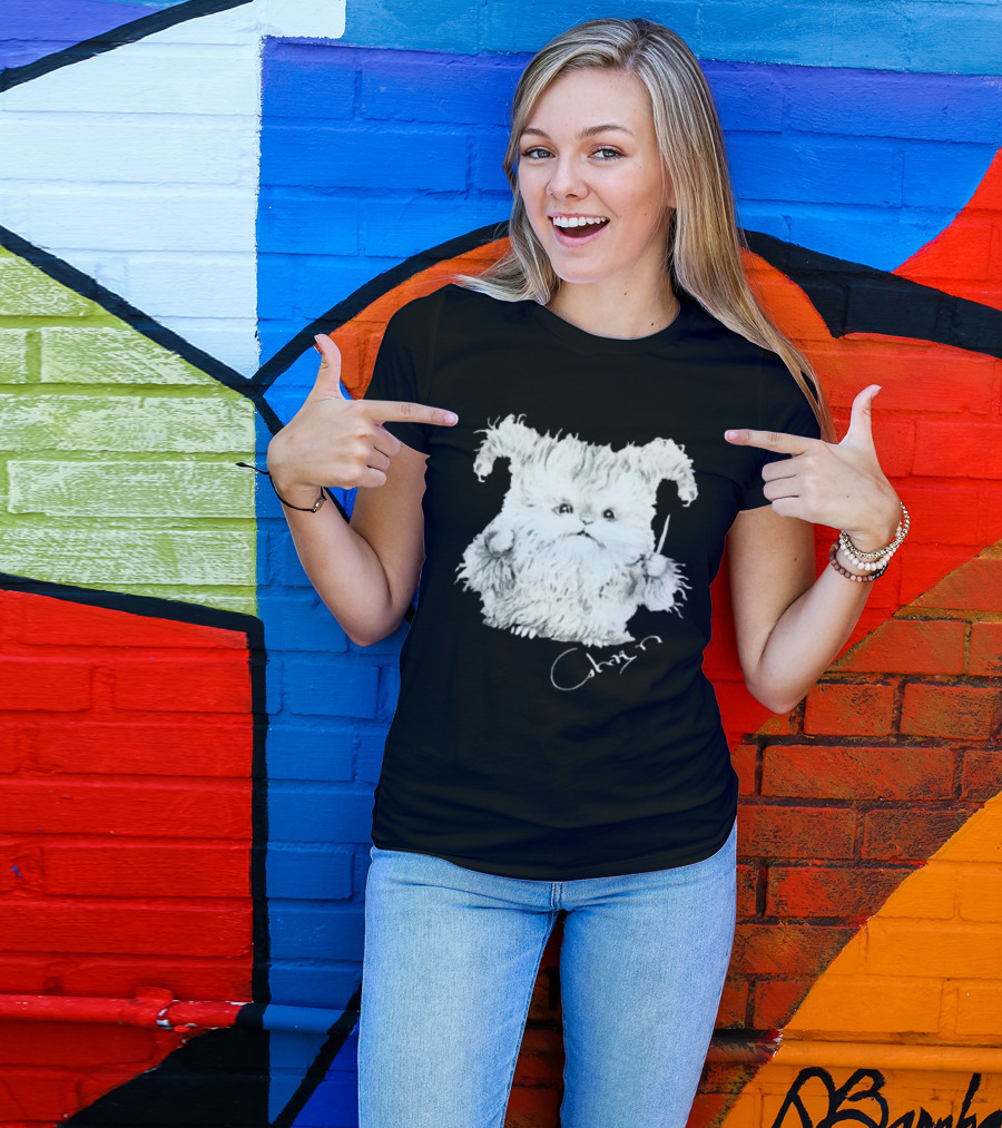 Clairo Charm Wizard Fluffy Creature With Wand T-Shirt