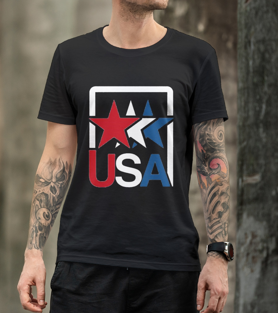 USA Stars In Motion Red White Blue T-Shirt