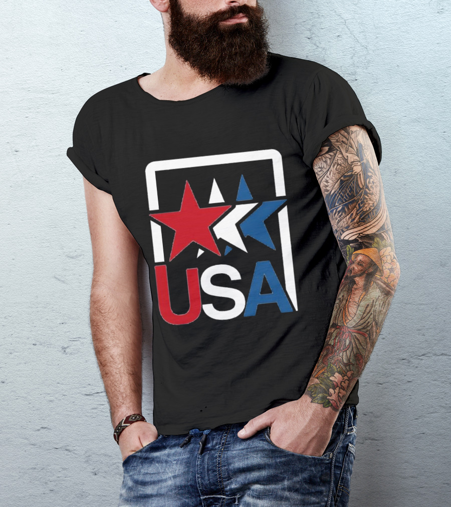 USA Stars In Motion Red White Blue T-Shirt