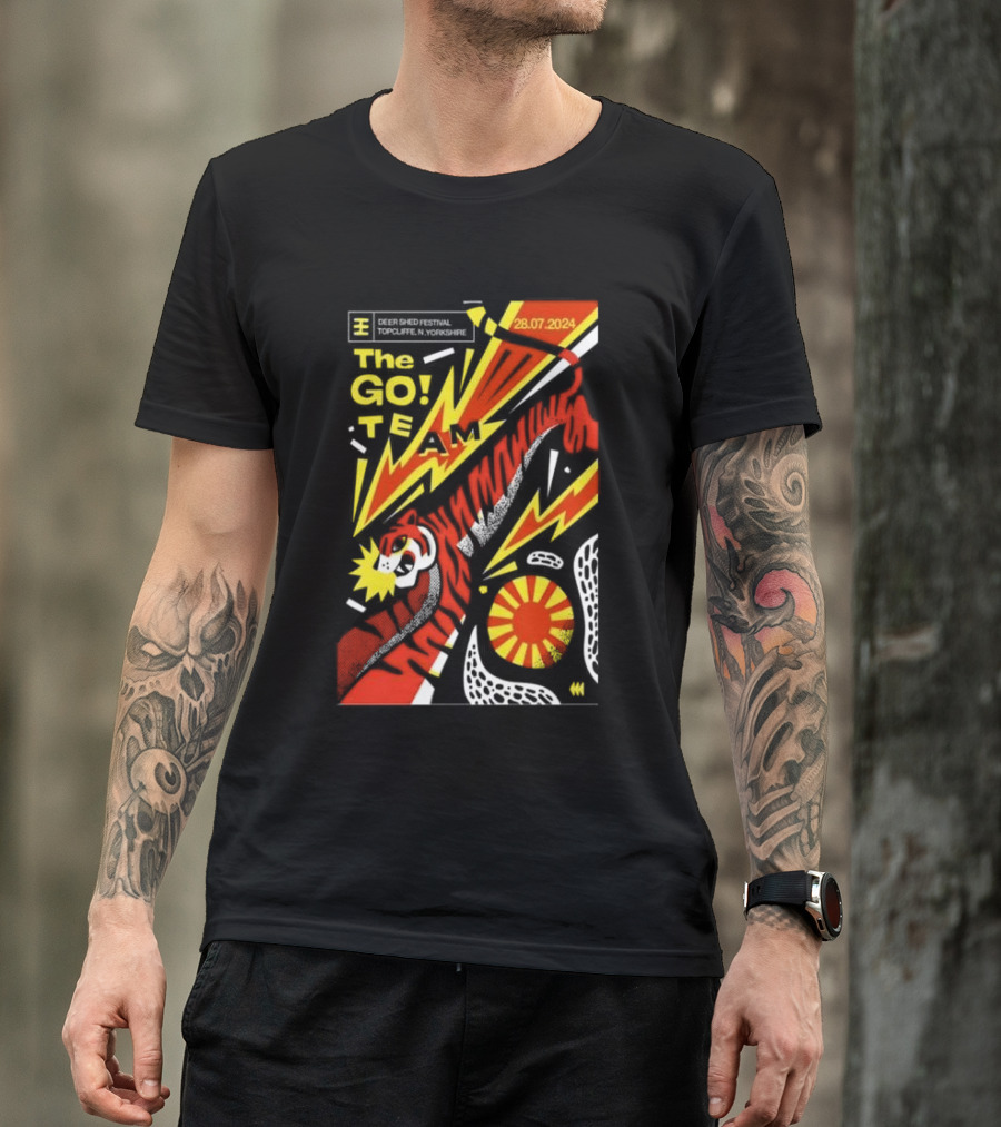 The Go Team Live At Deer Shed Festival Topcliffe Yorkshire July 28 T-Shirt