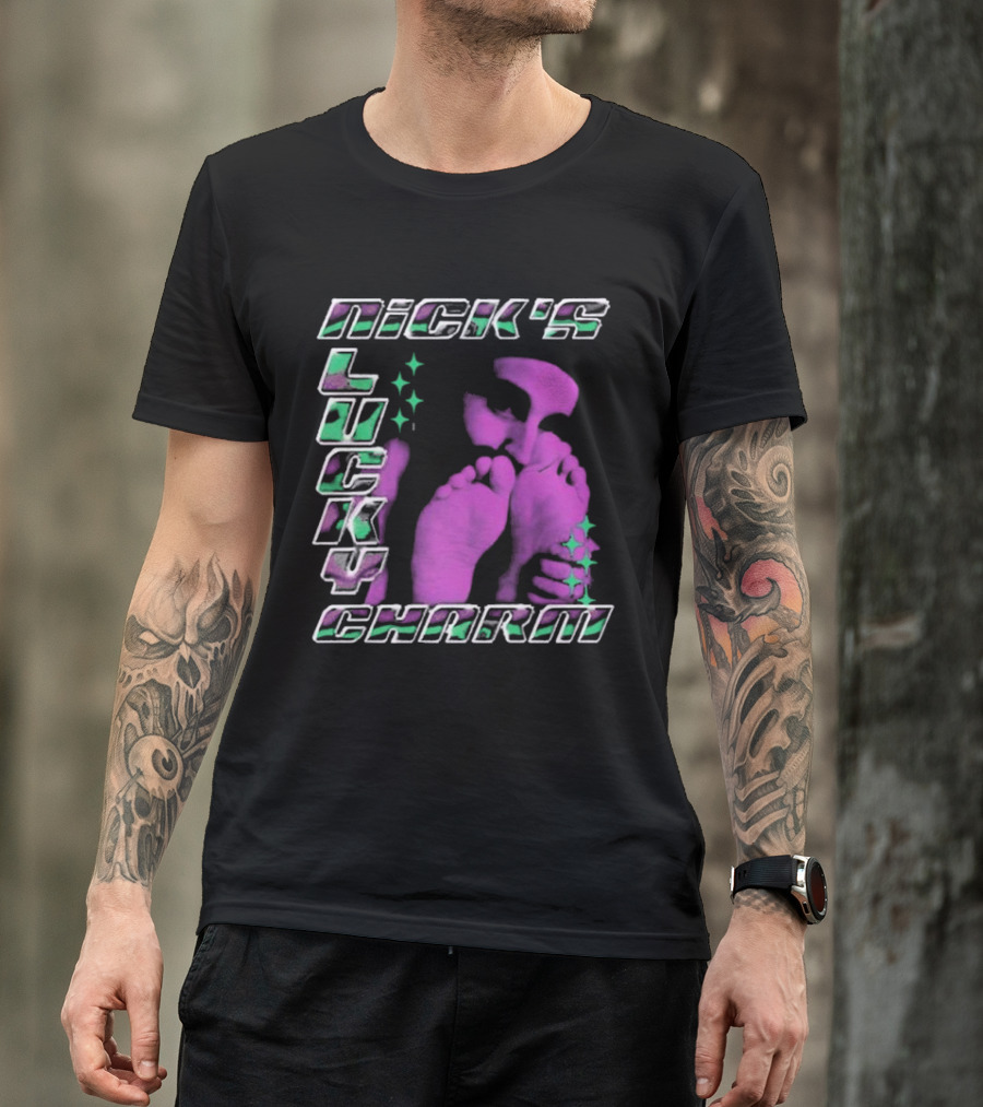 Nick's Lucky Charm Starry Neon Feet T-Shirt