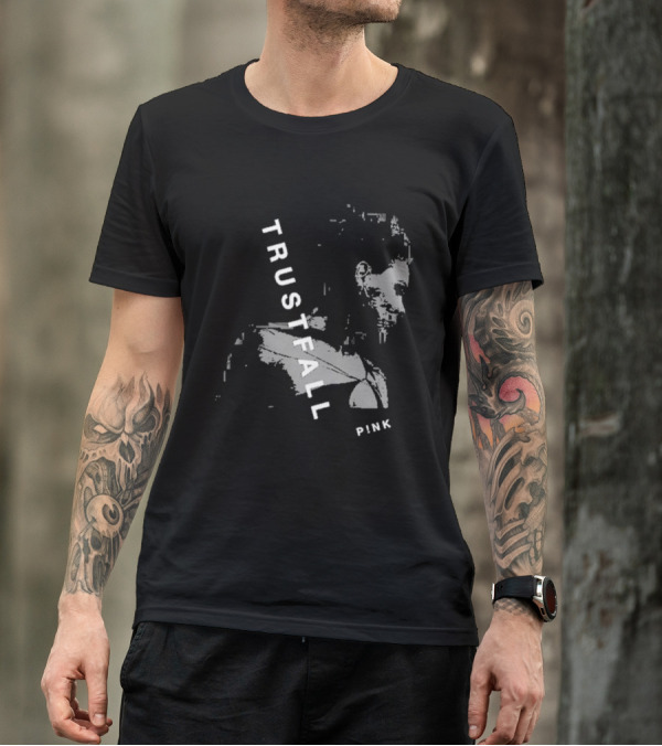 TRUSTFALL PINK Album T-Shirt