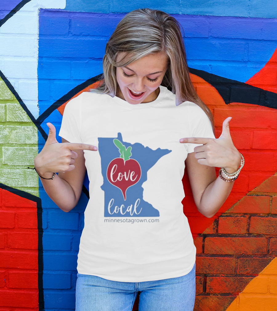 Love Local Minnesota Beetroot Minnesotagrown.com T-Shirt