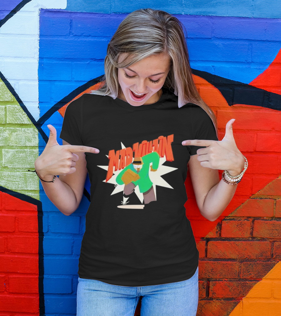Madvillain MF Doom Cartoon Style Retro Villain Action T-Shirt