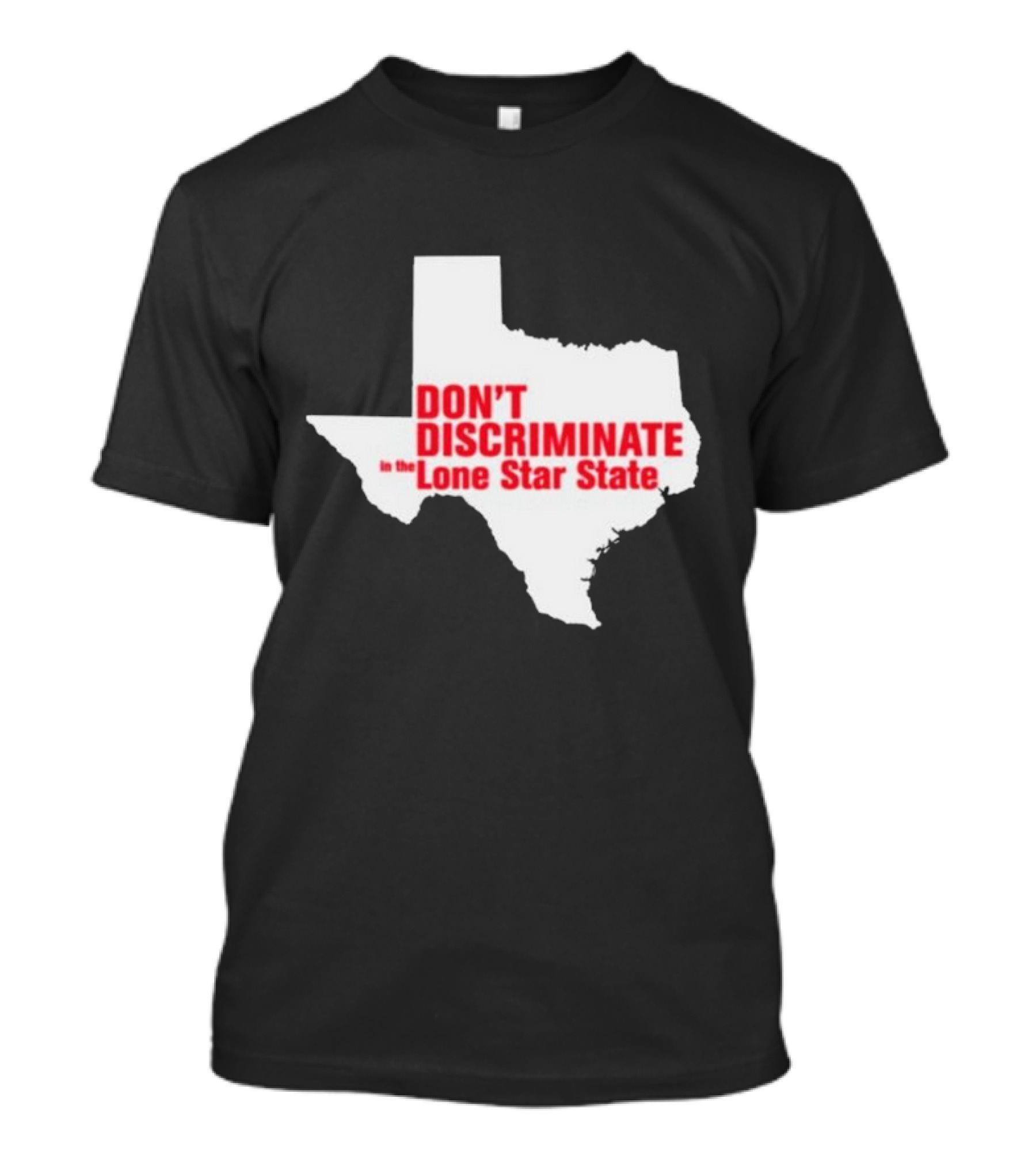 Major Hightide Don't Discriminate In The Lone Star State Map T-Shirt