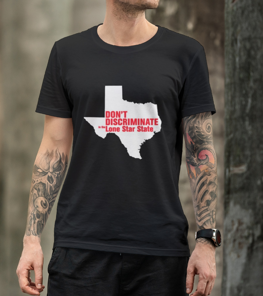 Major Hightide Don't Discriminate In The Lone Star State Map T-Shirt