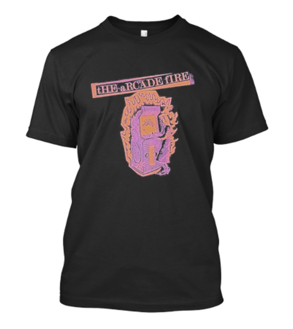 Arcade Fire The Arcade Fire Flaming Arcade Machine T-Shirt