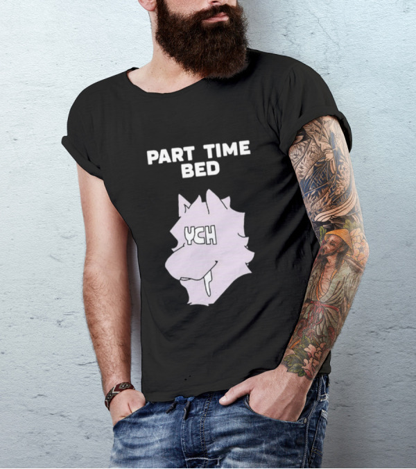 Gustav Indycar Part Time Bed YCH Wolf Head T-Shirt