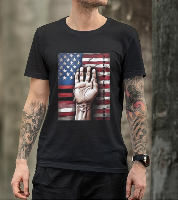 Strength In Every Hand American Flag Labor Day T-Shirt