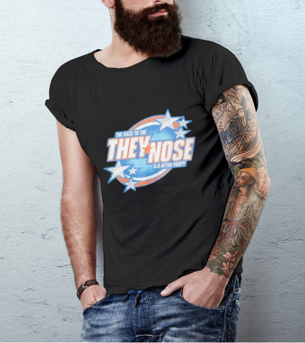 The Race To The They Nose Cji After Party Stars And Swirls T-Shirt