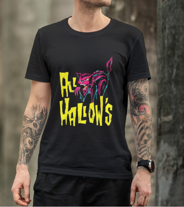 All Hallow's Afireinside Cat T-Shirt