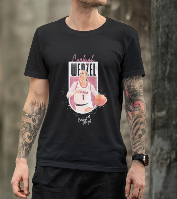 Carleigh Wenzel Hokies Basketball Player Number 1 T-Shirt
