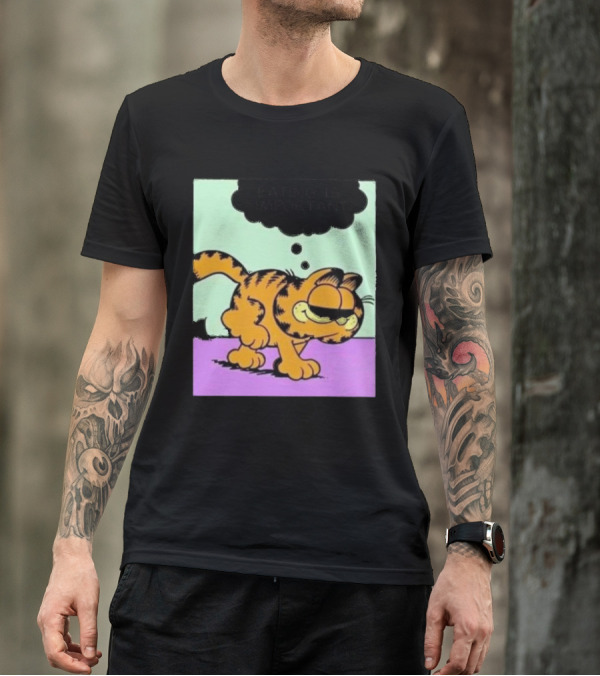 Garfield Eating Is Important Cartoon Character Comic Strip Image T-Shirt