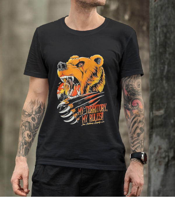 My Territory My Rules Bear Claw Jena Outdoors Supply CO T-Shirt