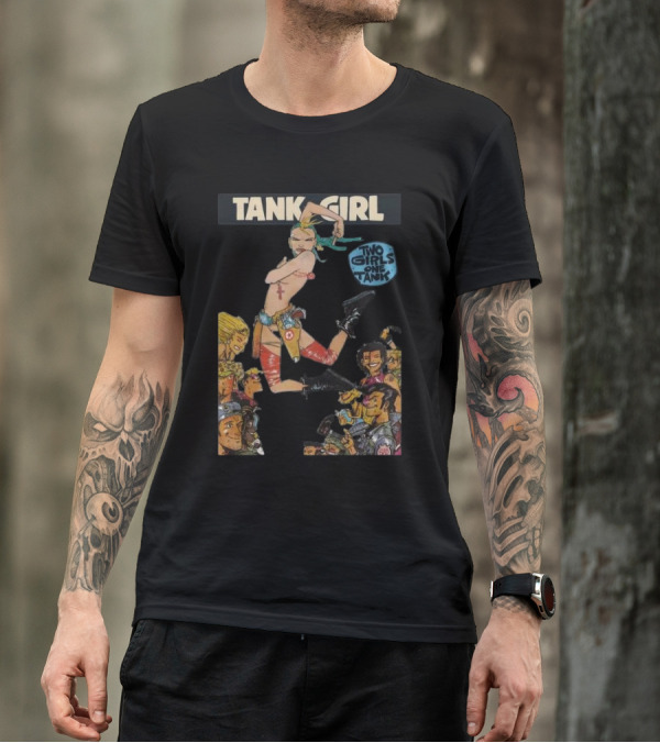 Tank Girl Two Girls One Tank Comic Art Adventure Iconic Characters T-Shirt
