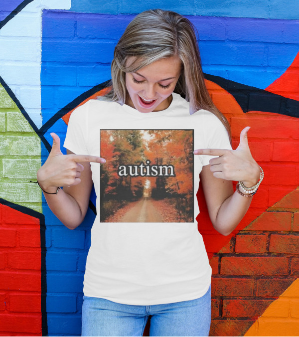 Autism In An Autumn Forest Pathway T-Shirt