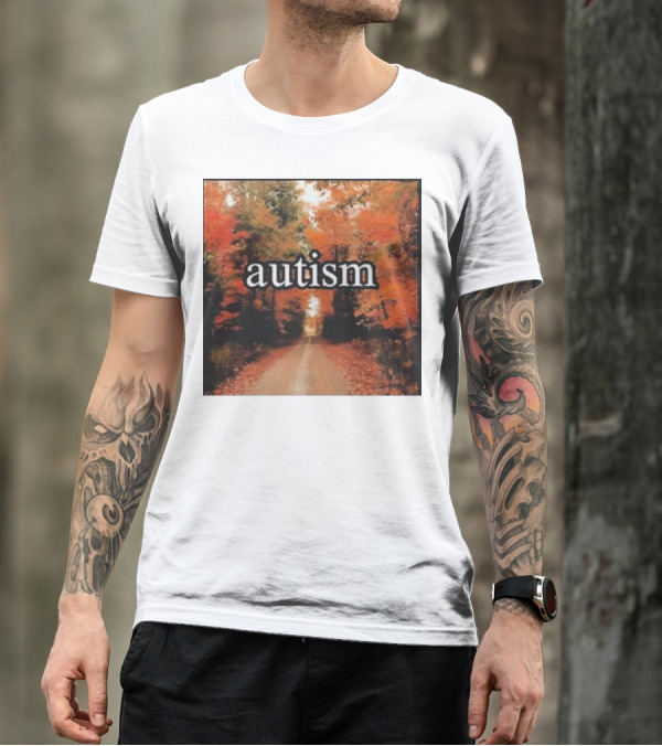Autism In An Autumn Forest Pathway T-Shirt