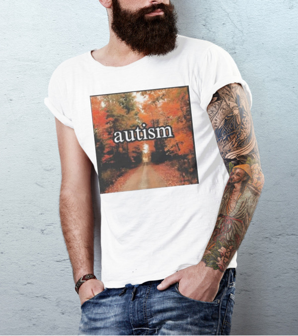 Autism In An Autumn Forest Pathway T-Shirt