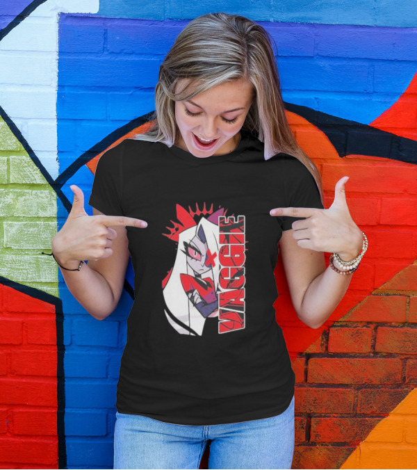 Hazbin Hotel Vaggie Red And White Character T-Shirt