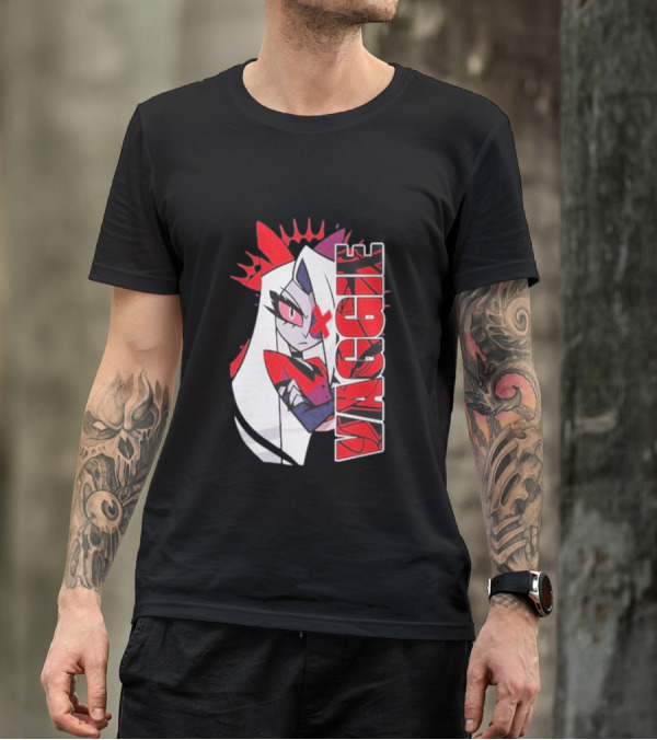 Hazbin Hotel Vaggie Red And White Character T-Shirt