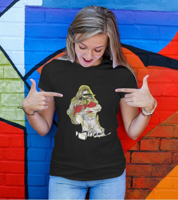 Hiding Places Wolf Father Sketch With Hooded Figure And Red Gloves T-Shirt