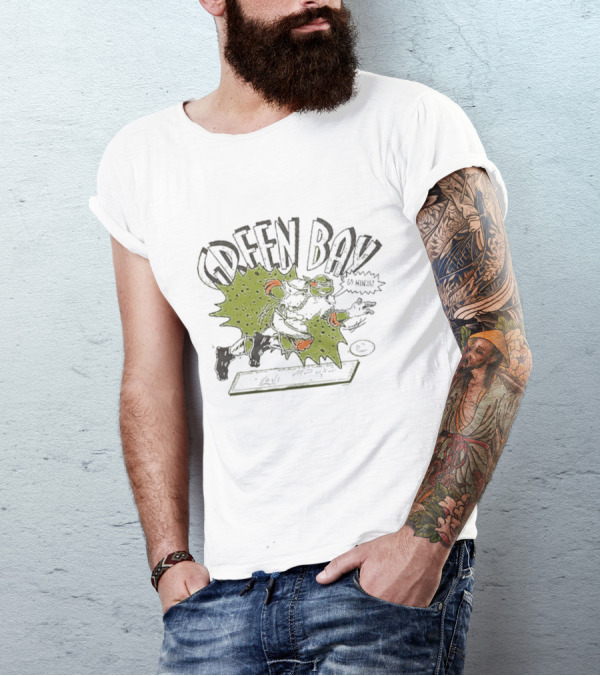 Green Bay Go Ninja Michelangelo T-Shirt