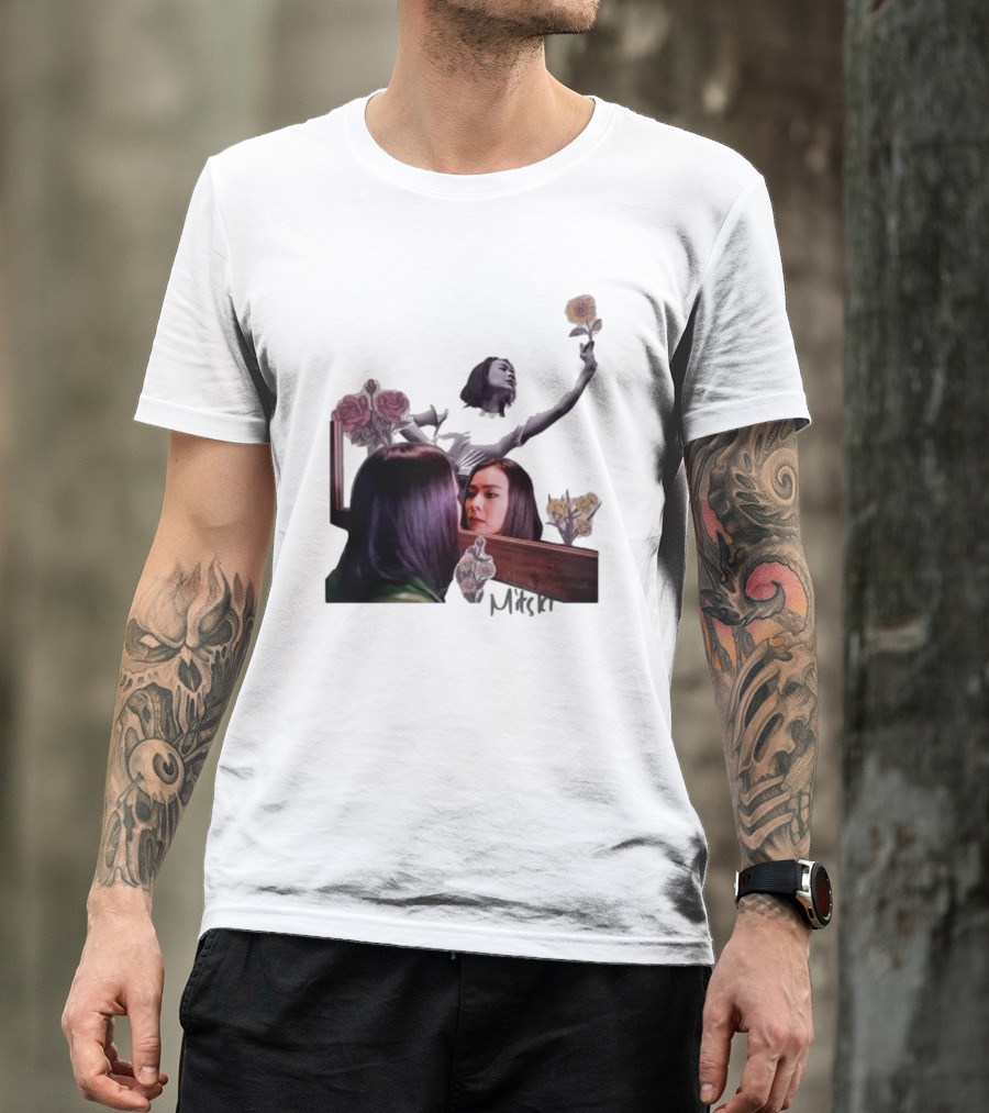 Mitski Collage With Flowers And Reflective T-Shirt