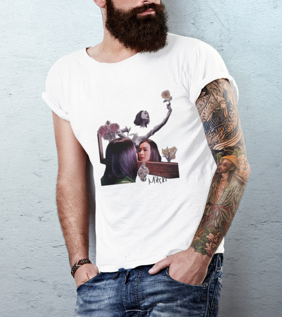 Mitski Collage With Flowers And Reflective T-Shirt