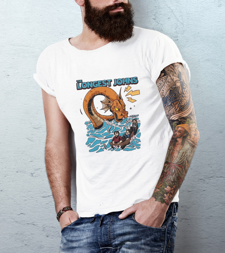 The Longest Johns Sea Monster Adventure Rowboat Journey T-Shirt