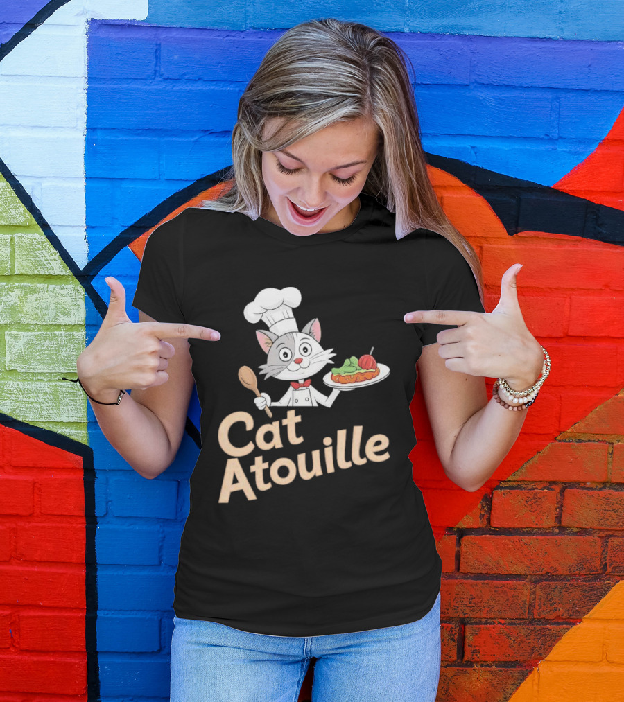 Cat Atouille Chef Cat With Ratatouille T-Shirt