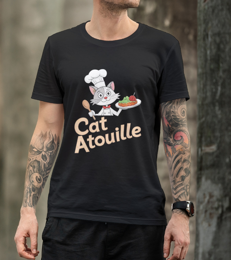 Cat Atouille Chef Cat With Ratatouille T-Shirt