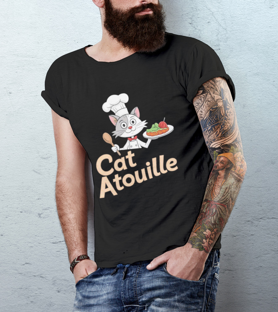 Cat Atouille Chef Cat With Ratatouille T-Shirt