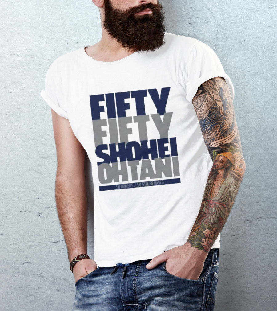 Fifty Fifty Shohei Ohtani 50 Stolen Bases T-Shirt
