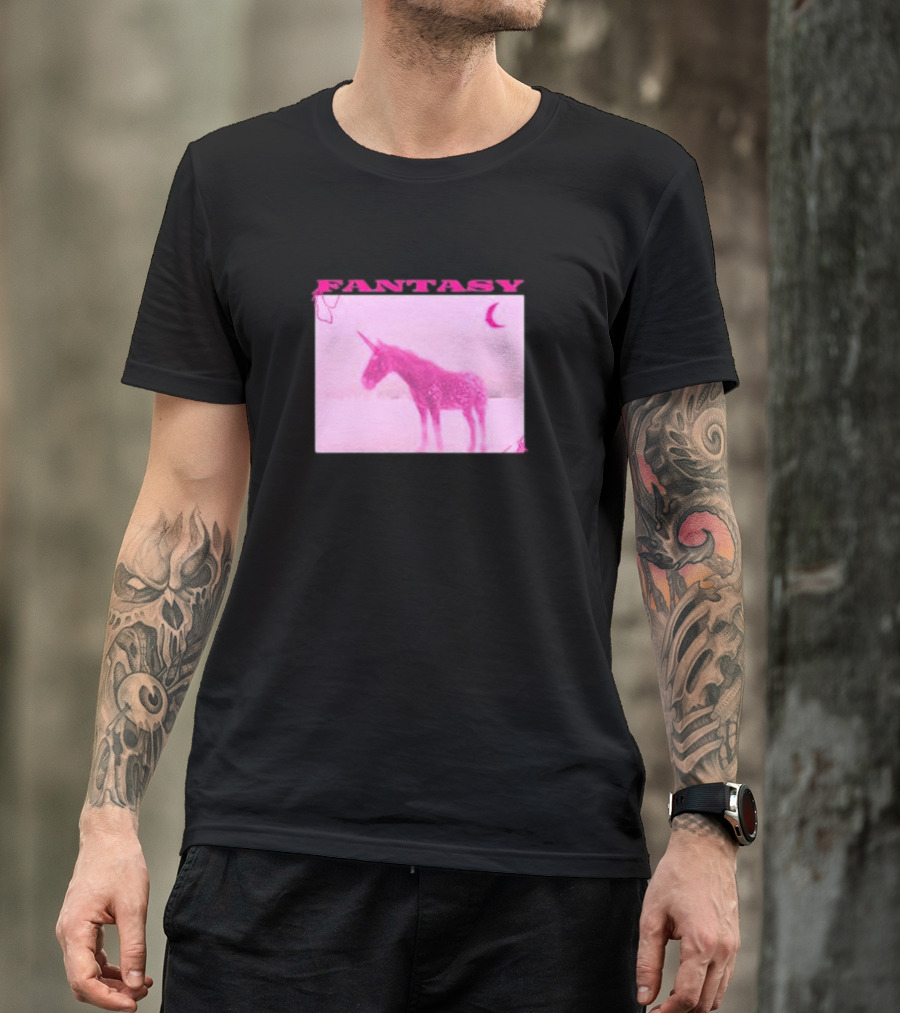 Fantasy Pink Unicorn Indigo De Souza T-Shirt