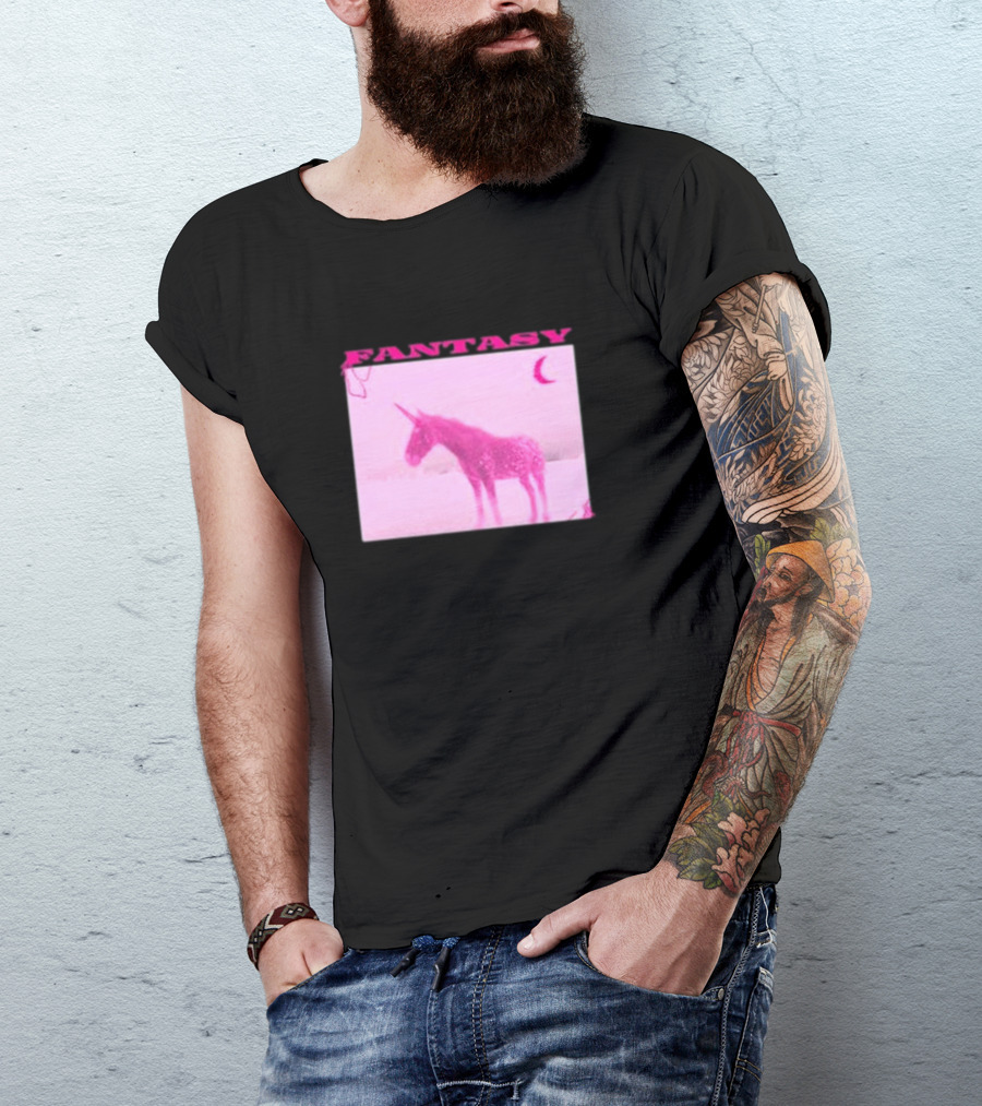 Fantasy Pink Unicorn Indigo De Souza T-Shirt