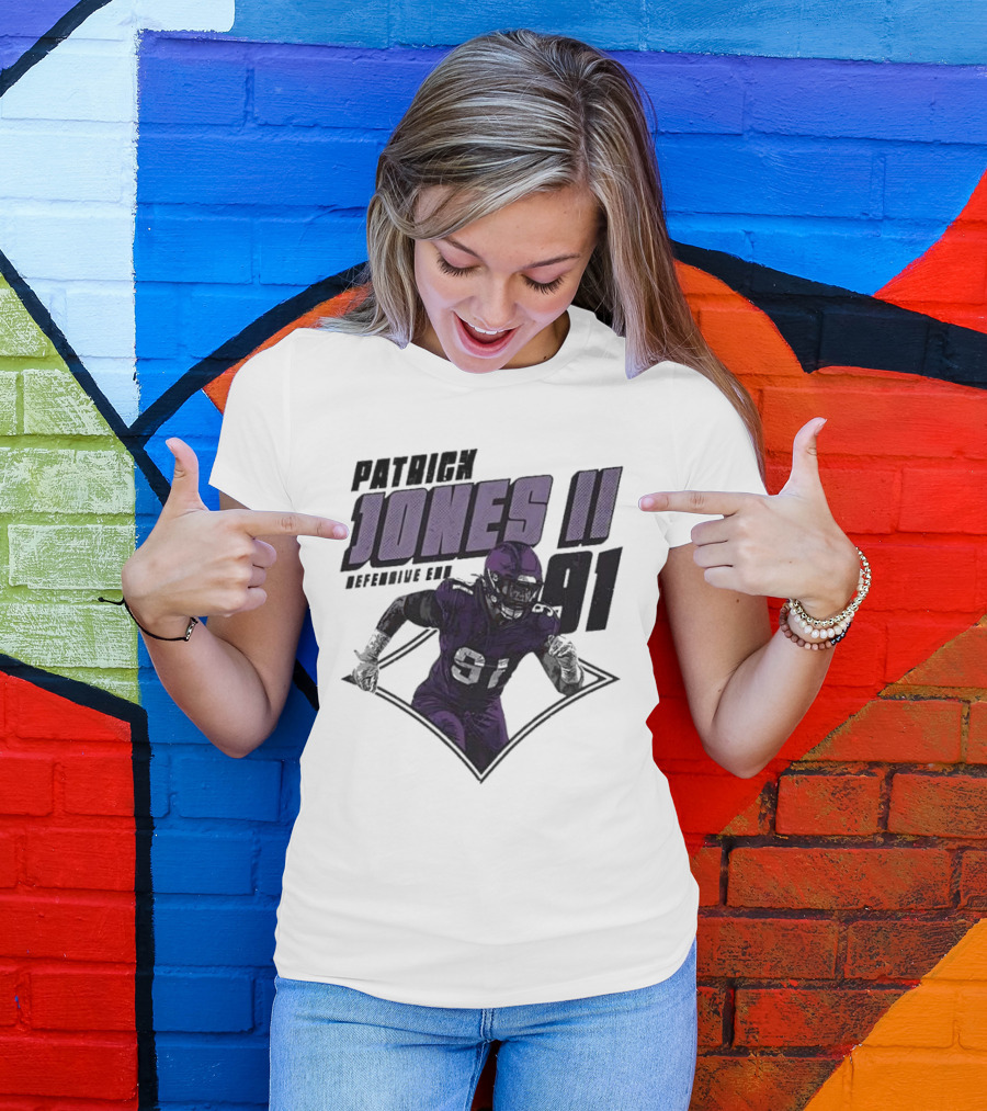 Patrick Jones II Minnesota Defensive End 91 T-Shirt
